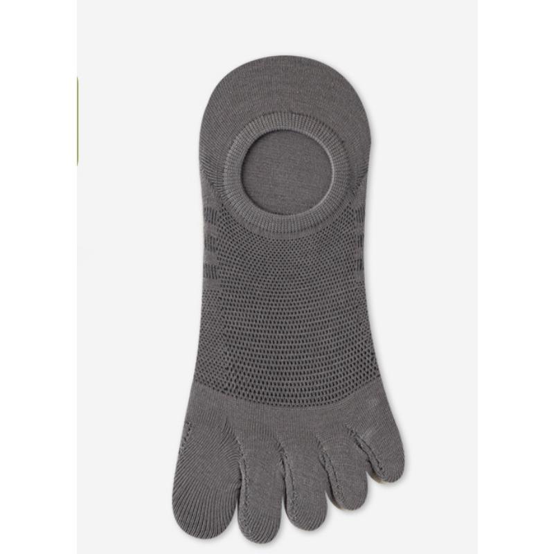 Summer Sweat-absorbing Mesh Five-finger Socks, Anti-pilling Split Toe Socks, Boneless Socks, Boat Socks, Men's Short Socks