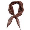 Coffee brown cashew flower triangle scarf silk scarf women's new small square scarf with shirt tie neck accessories neck accessories