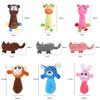 Animals Shape Squeaky Pet Toy for Small Dogs Plush Stuff Dog Chew Toys Interactive Puppy Maltese Mascotas Playing Accessories