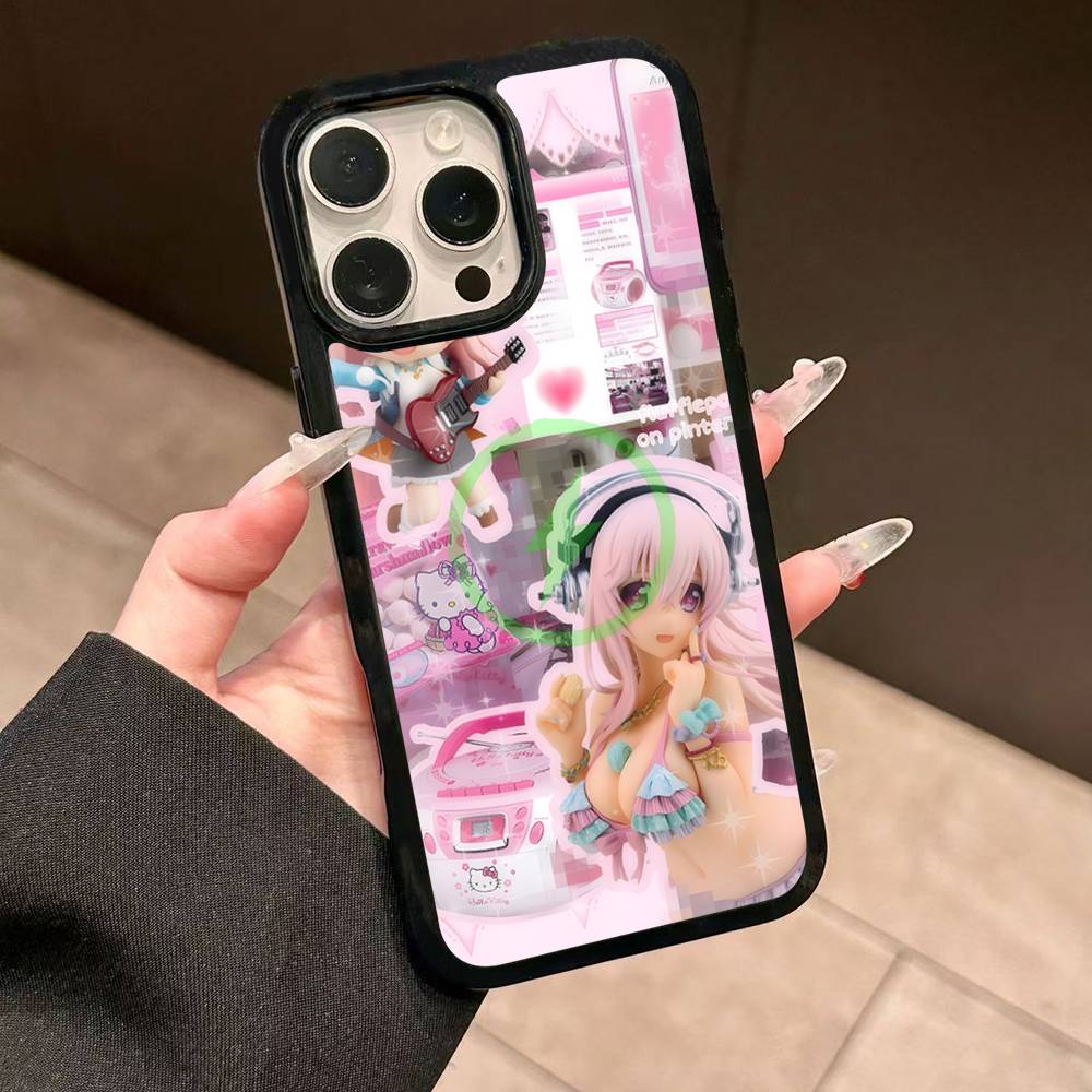 S-sUPER SONICO For Magsafe Magnetic Phone Case Cover For IPhone 11 12 13 14 15 16 17 Pro Max Plus