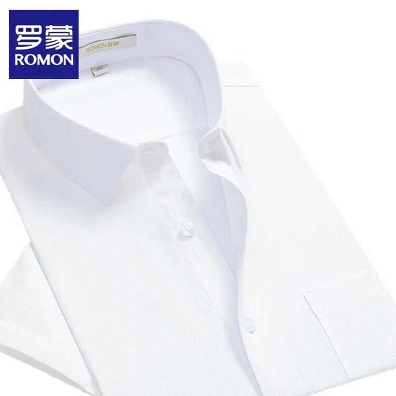 ROMON Men's Business Short Sleeve Shirt