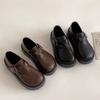 Fashion commuter platform small leather shoes women's new autumn versatile skirt height-increasing Mary Jane shoes