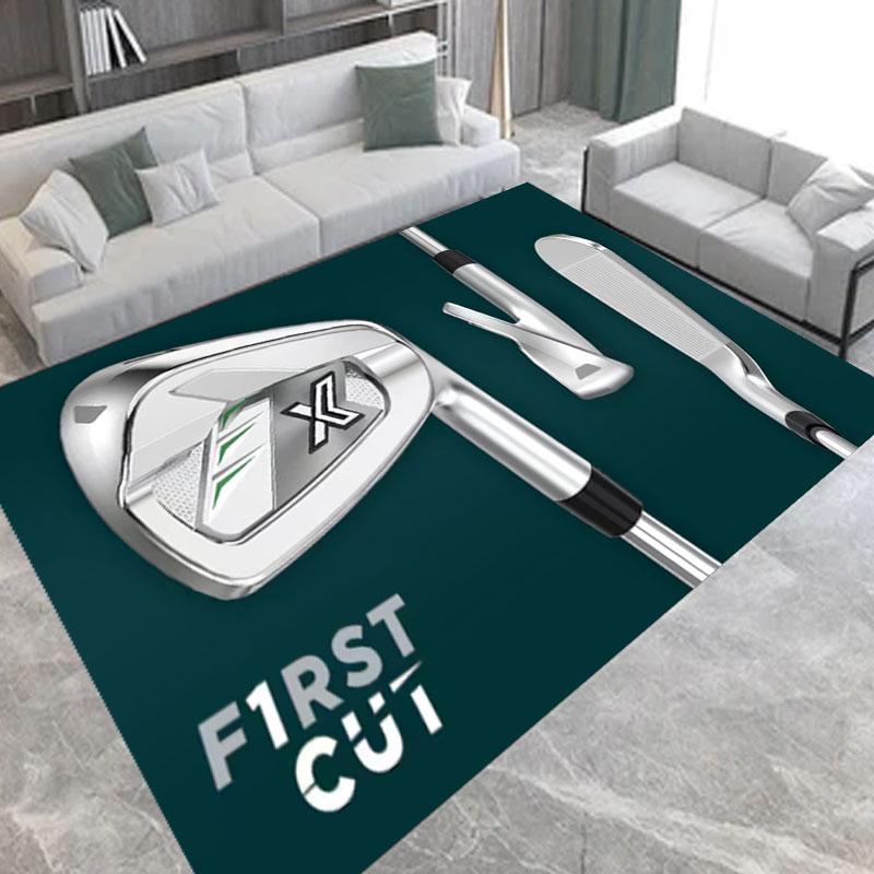 Famous Golf Clubs Ball Carpet Printed Nonslip Multi Function carpet Living Room Floor Rugs Entrance Kitchen Hallway Home Decor