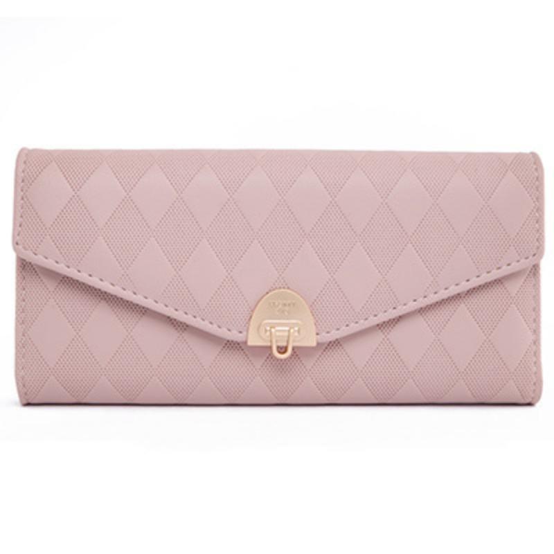 Long Wallet Women's Zipper Buckle Multiple Card Slots Women's Large Capacity Folding Handbag