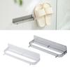 Waterproof Transparent Strong Load Bearing Space-saving Slippers Rack Wall Mounted Punch-free Drain Shoes Shelf Washroom Supplies