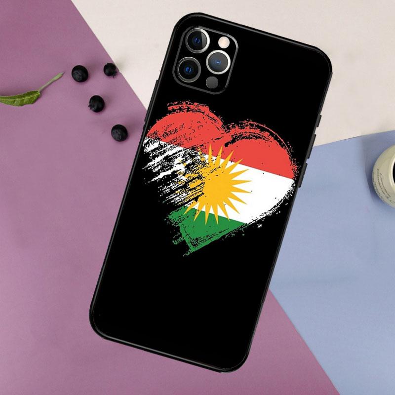 Kurdistan Flag Phone Case For iPhone 16 15 14 13 12 11 17 Pro Max 13 mini 16 Plus 16e 17 Air Bumper Cover