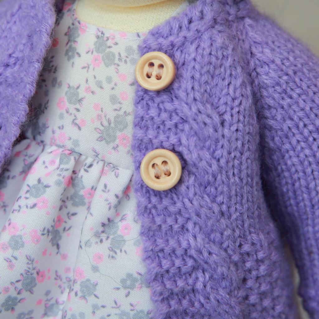 BlissfulPixie Waldorf Handmade Doll Cute Plush Girl Perfect for Kids Doll, - Fruzie, 30cm, Soft, Doll,