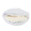 Cat Cave Bed Soft Cozy Semi Enclosed Enhanced Safety Removable Round Cat Dog Calming Bed for Home Indoor Plush, Grey