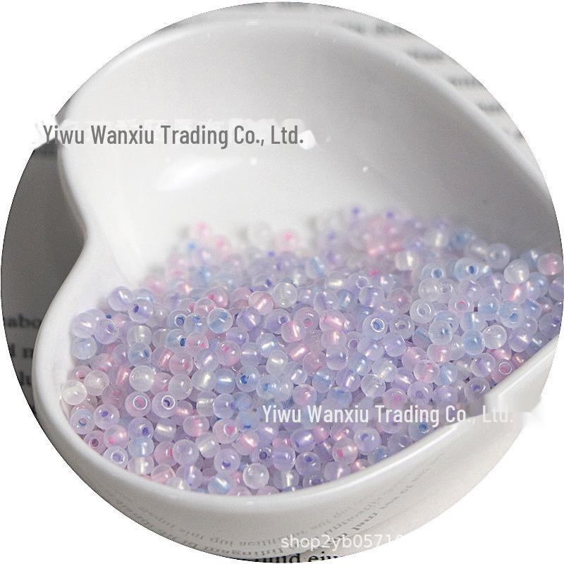 

3 мм нефритовые стеклянные рисовые бусины для самодельных украшений: Браслеты, ожерелья, кольца 2mm 10g ~700 beads