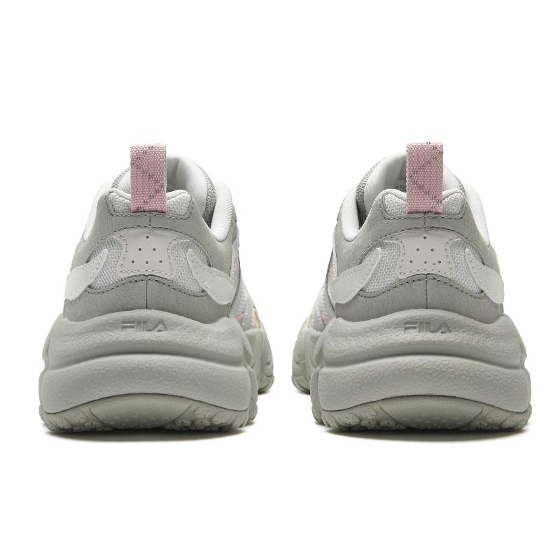 FILA ORIGINALE Cushioning Abrasion Resistant Breathable Lightweight Low top Chunky Sneakers Women's Mist Pearl Gray F12W612109FFV