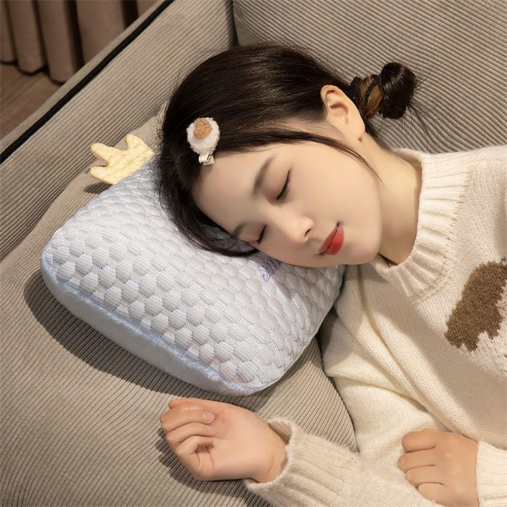 Slow Rebound Ice Silk Pillow Soft Material Students Pillow Practical Summer Sleeping Mat  Bed Use
