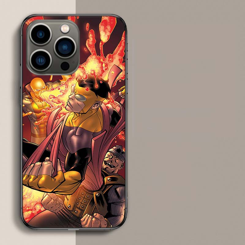 Cartoon Invincible Phone Case For Iphone 17 Air 15 Pro 14 Plus 16 Pro Max 17E 16E 12 13 Mini 11 Cover Cute Fundas