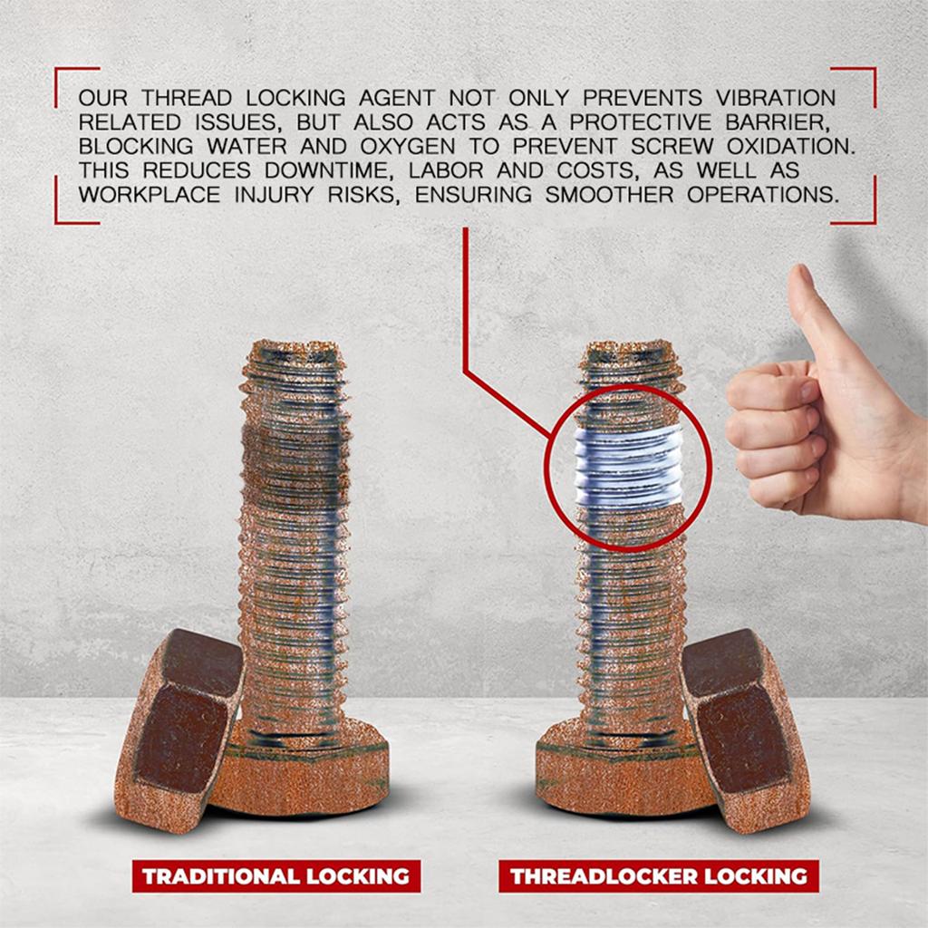 Threadlocker 243/271 Blue Anaerobic Adhesive Sealant Thread Sealant Medium/High Strength Removable