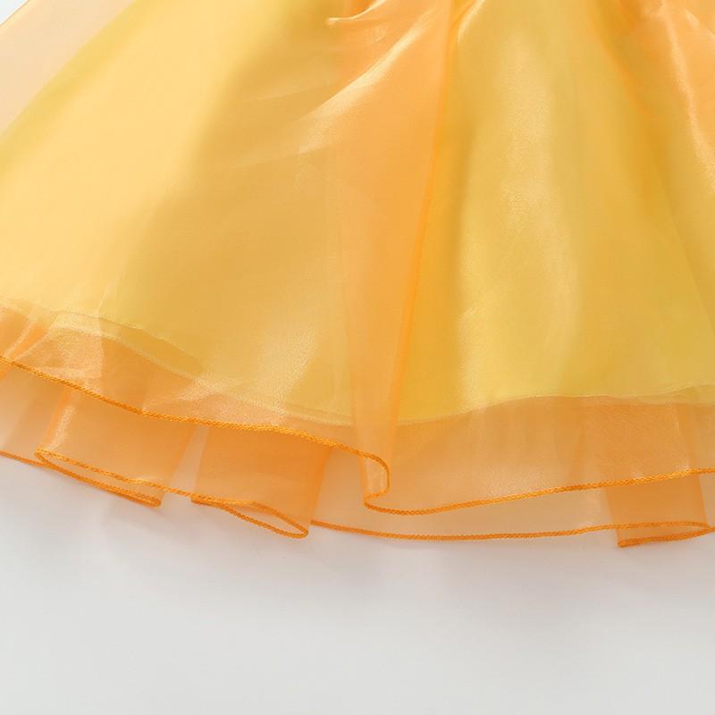 Girls Princess Dress Short Sleeve Party Costume Kids 110-150cm