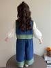 Toddler Girl 2025 Spring/Autumn Vest & Denim Pants Set