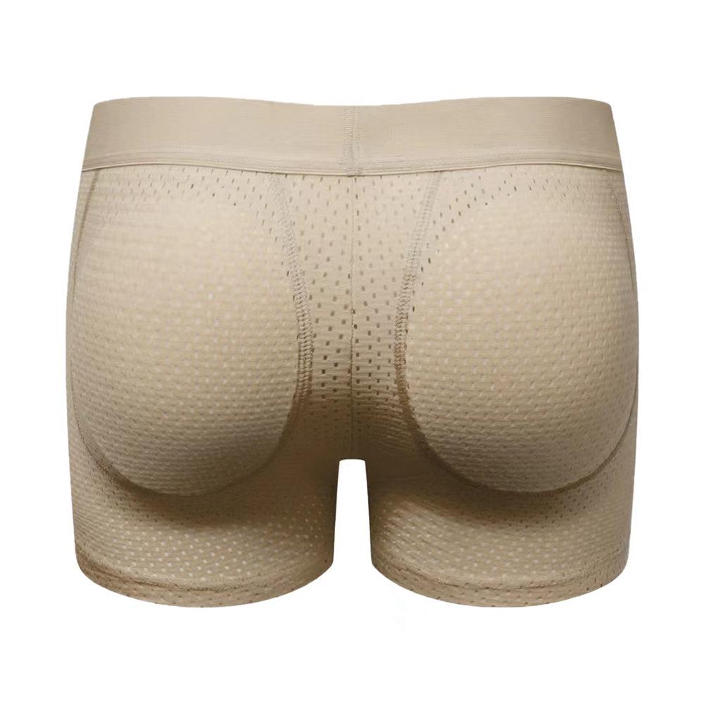 JOCKMAIL Men's Push-Up Boxer Briefs with Padded Mesh for Enhanced Fit