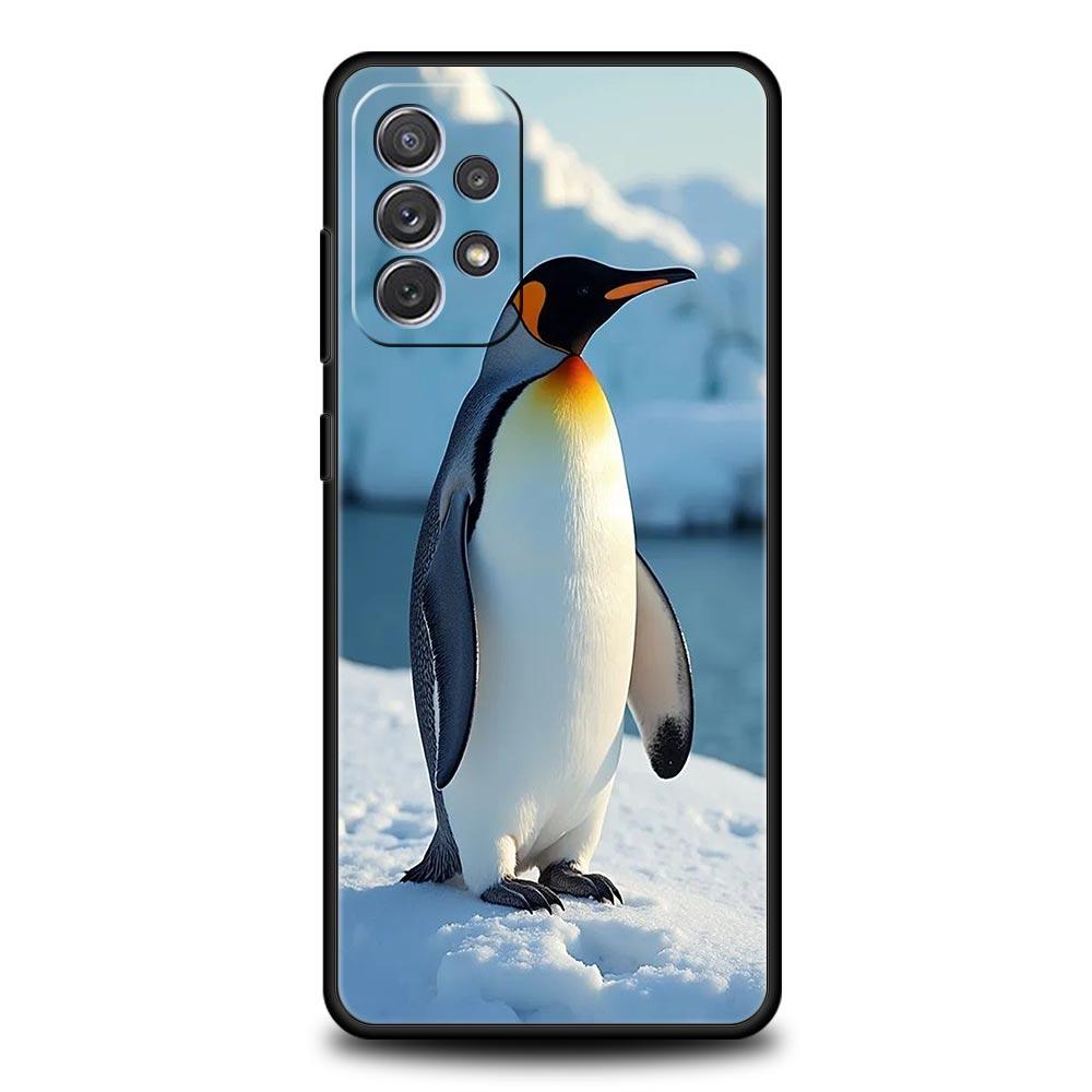 Penguin Kawaii Cute Phone Case for Samsung A17 A13 A15 A25 A35 A51 A55 A71 A21S A11 A31 A41 A23 A53 A73 5G A03S A05s Cover