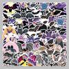 50 Waterproof Bat Animal Stickers for Luggage, Halloween Decor, Skateboard, Laptop, Tablet, and Water Cup (50 Sheets)