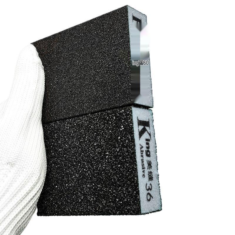 Sponge Sanding Block for Grout, Paint, and Rust Removal; Perfect for Walls, Woodworking, and Model Lines.