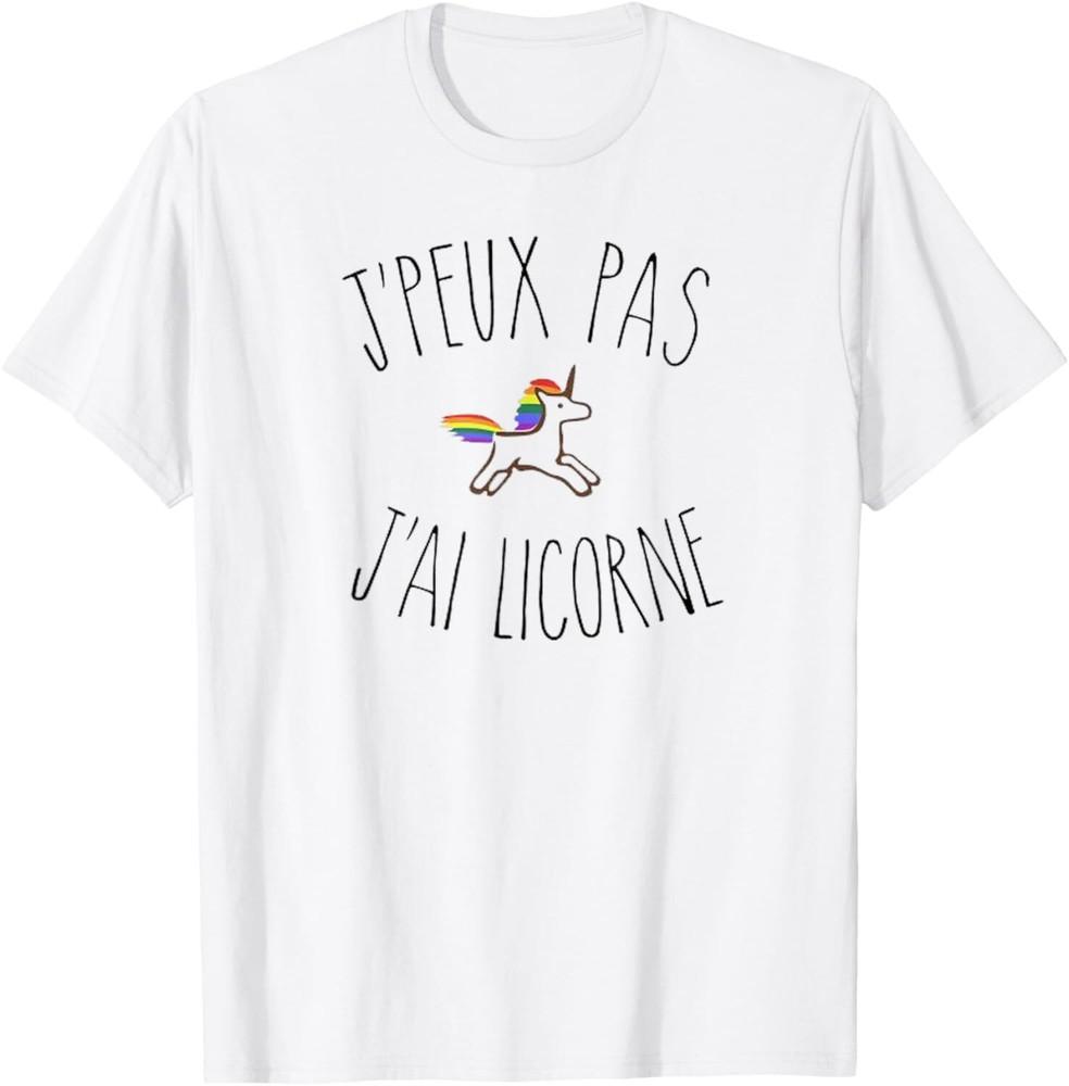 J peux pas j ai Licorne t shirt with french unicorn Unisex T-Shirt S