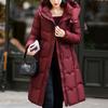 Fashion Woman Parkas Winter Long Coats Hooded Thick Warm Overcoat Women's Jackets