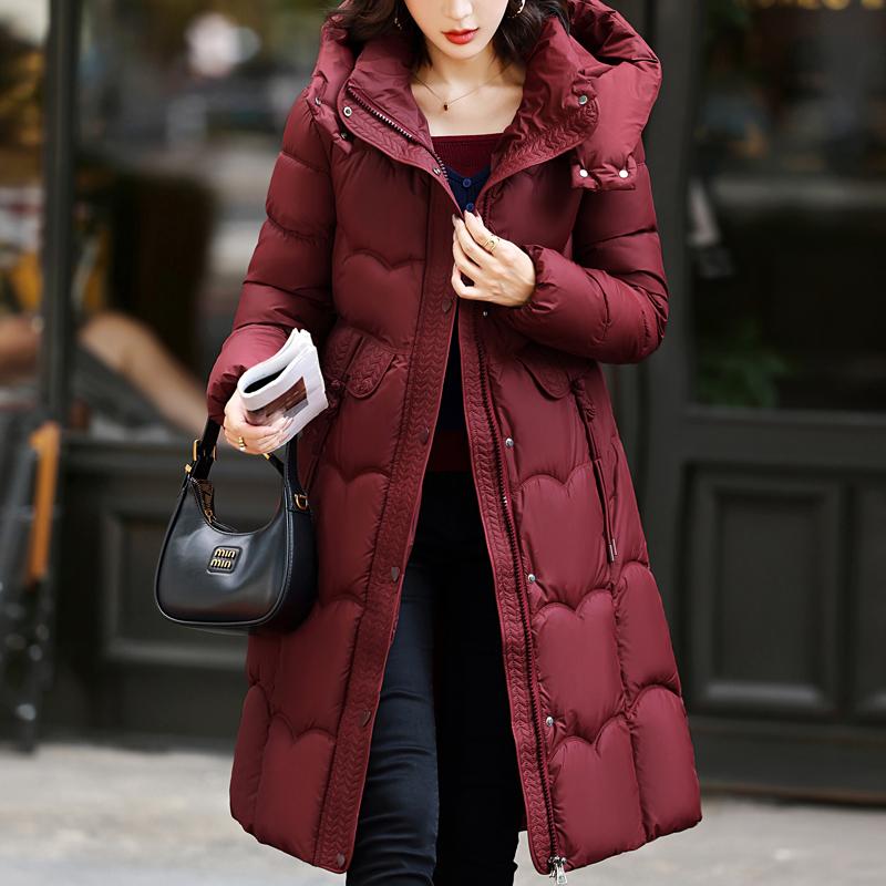 Fashion Woman Parkas Winter Long Coats Hooded Thick Warm Overcoat Women's Jackets