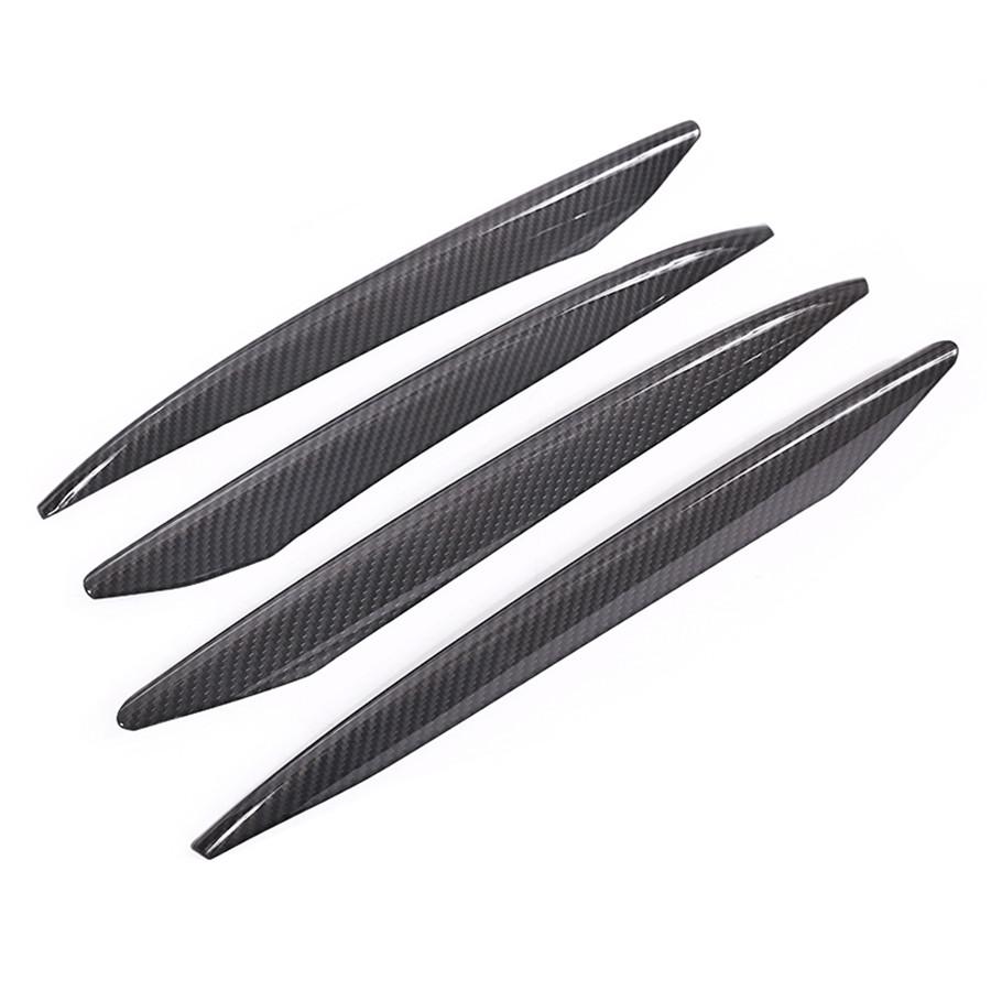 4pcs Carbon Fiber Fog Light Grille Cover Trim For Mercedes W213 E-Class 2016-2020