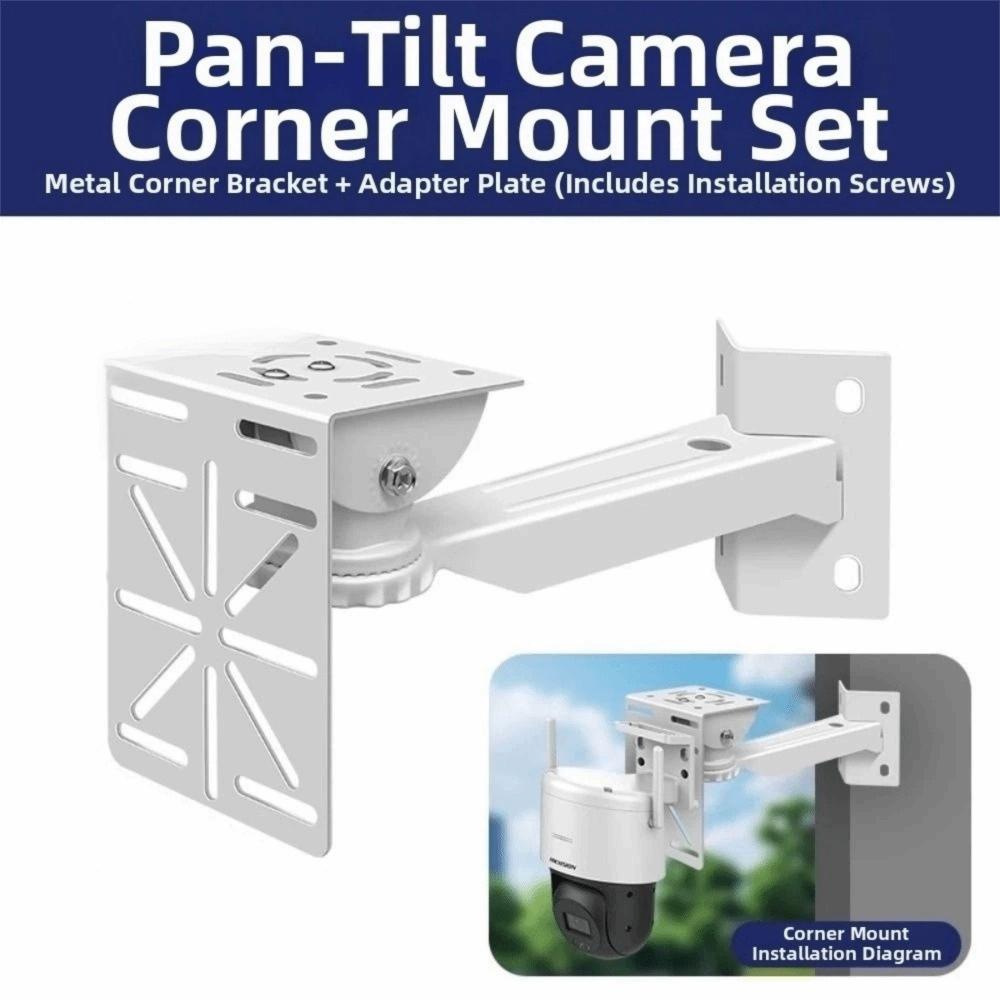 Adjustable Angle Camera Bracket L Shape Pole Mount Bracket Security Camera Mount Wall