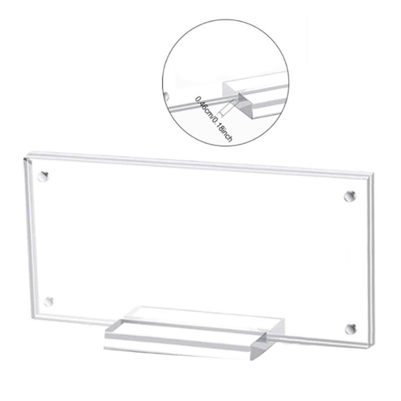 Clear Acrylics Bill Holder, Paper Money Protector Clear Acrylic Display Case for Display Currency Dollar Bill Ticket