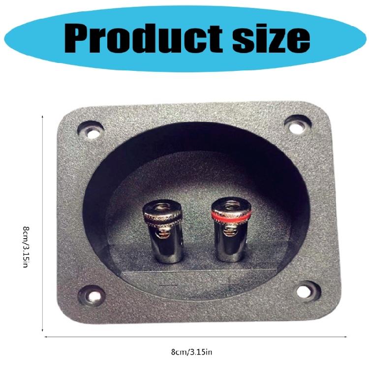 2 Way DIY Home Stereoes Speaker Binding Post Terminals Cup Connectors for Professional Sound Systems and Subwoofers