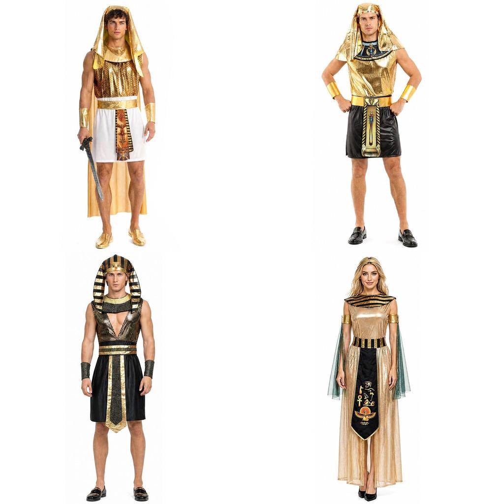 Halloween Costume Pharaoh Cleopatra Adult Teen Stage Dress With Polyester Material