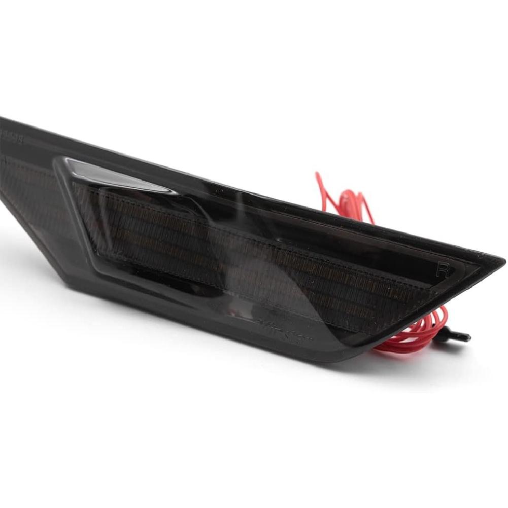 Civic LED Side Marker Lights For 2016- Honda Civic Sedan Coupe Hatchback Smoked Lens Sidemarker Amber LED Turn Signal/White LED