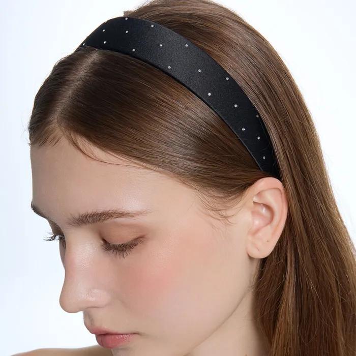 Cubic Dot Black Hairband