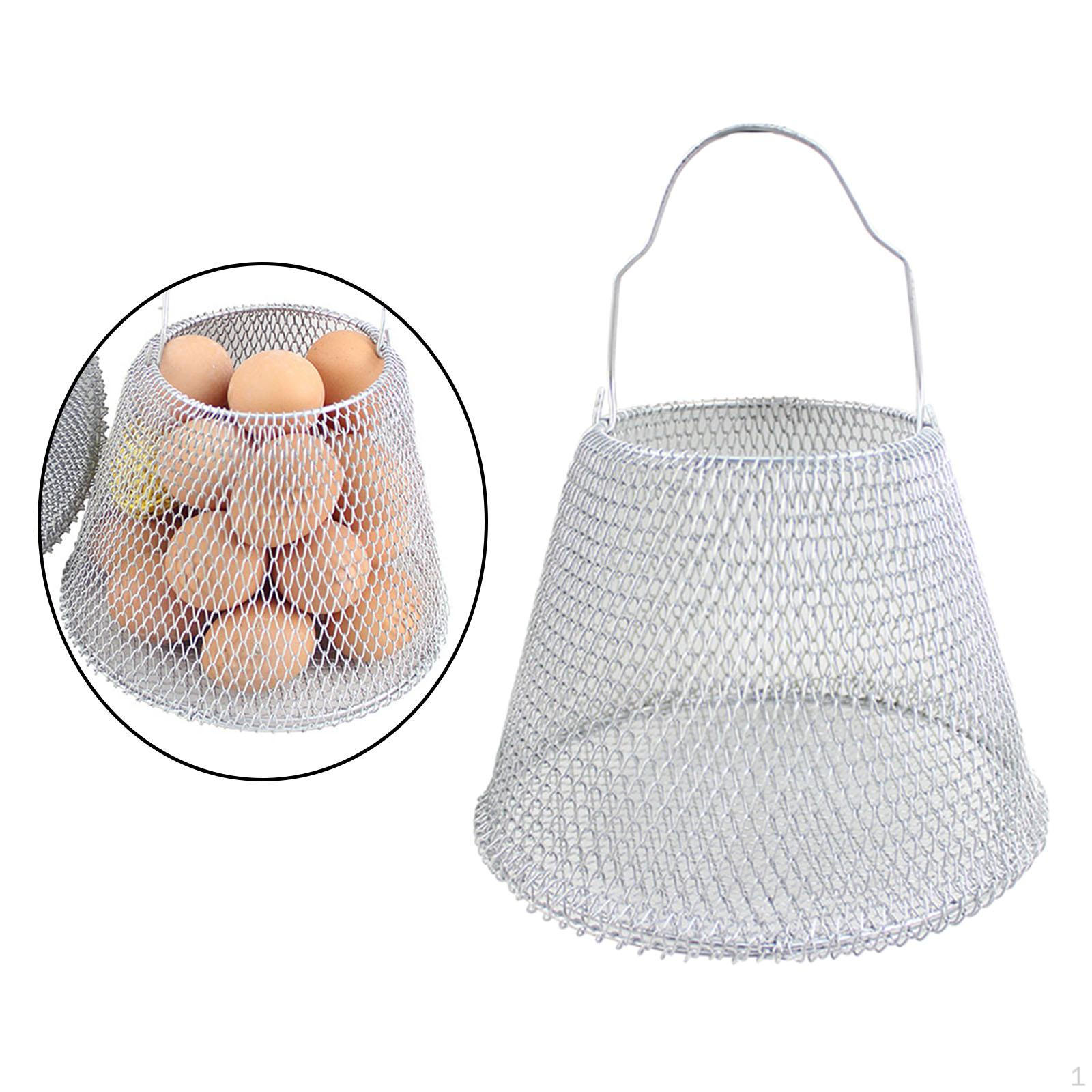 

Держатель для корзины для яиц Подставка для фруктов Хранение Сбор для сбора свежих argent