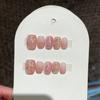 10Pcs French Handmade White Flower Press On Nails Full Cover Fake Nail Tips Stick On False Nails