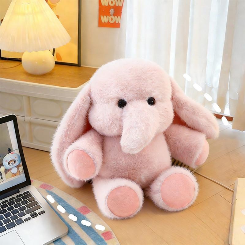 Plush Elephant Toy Soft Short Plush Stuffed Animal For Kids Gift Baby Bedtime Comfort