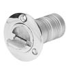 38mm Water Injection Port 316 Stainless Steel Boat Refueling Port Marine Filler AccessoriesFUEL