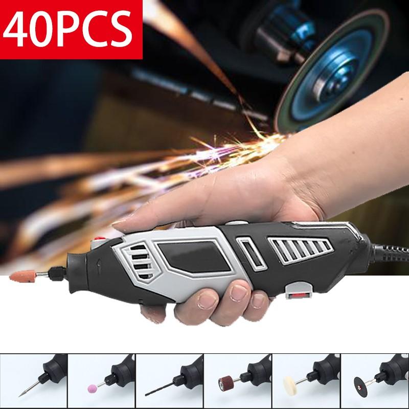 8000 U/min 180 W 220 V Mini Tragbare Elektrische Bohrmaschine Rotationswerkzeug Schleifen Handwerkzeug Polieren mit 40 Stück Zubehör