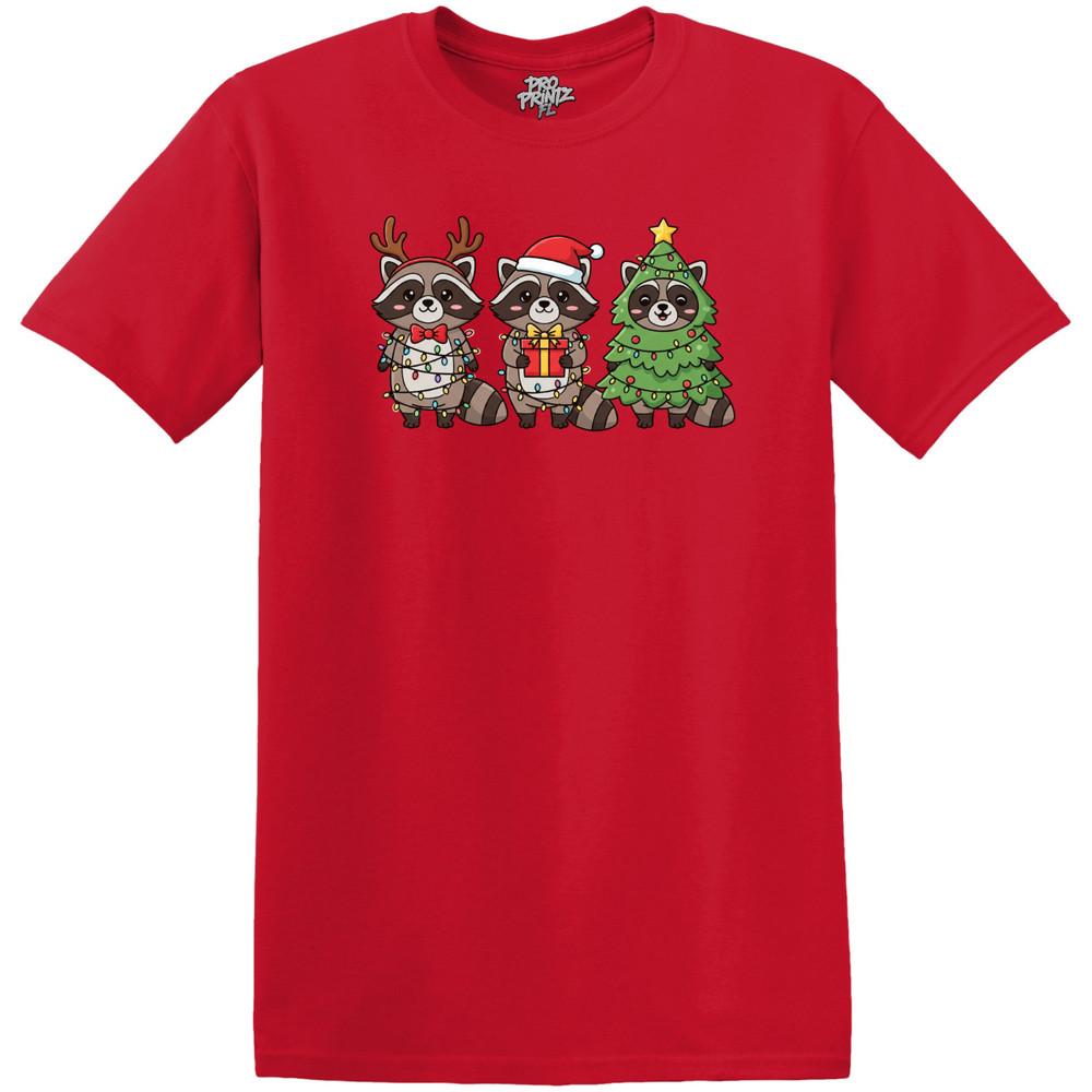 

Christmas T-Shirt - Christmas Racoons S