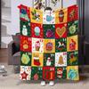 Christmas Creative Throw Blanket Flannel Print Blanket Super Soft Cozy Sofa Nap Blanket Home Blanket Perfect Home Gift for Her