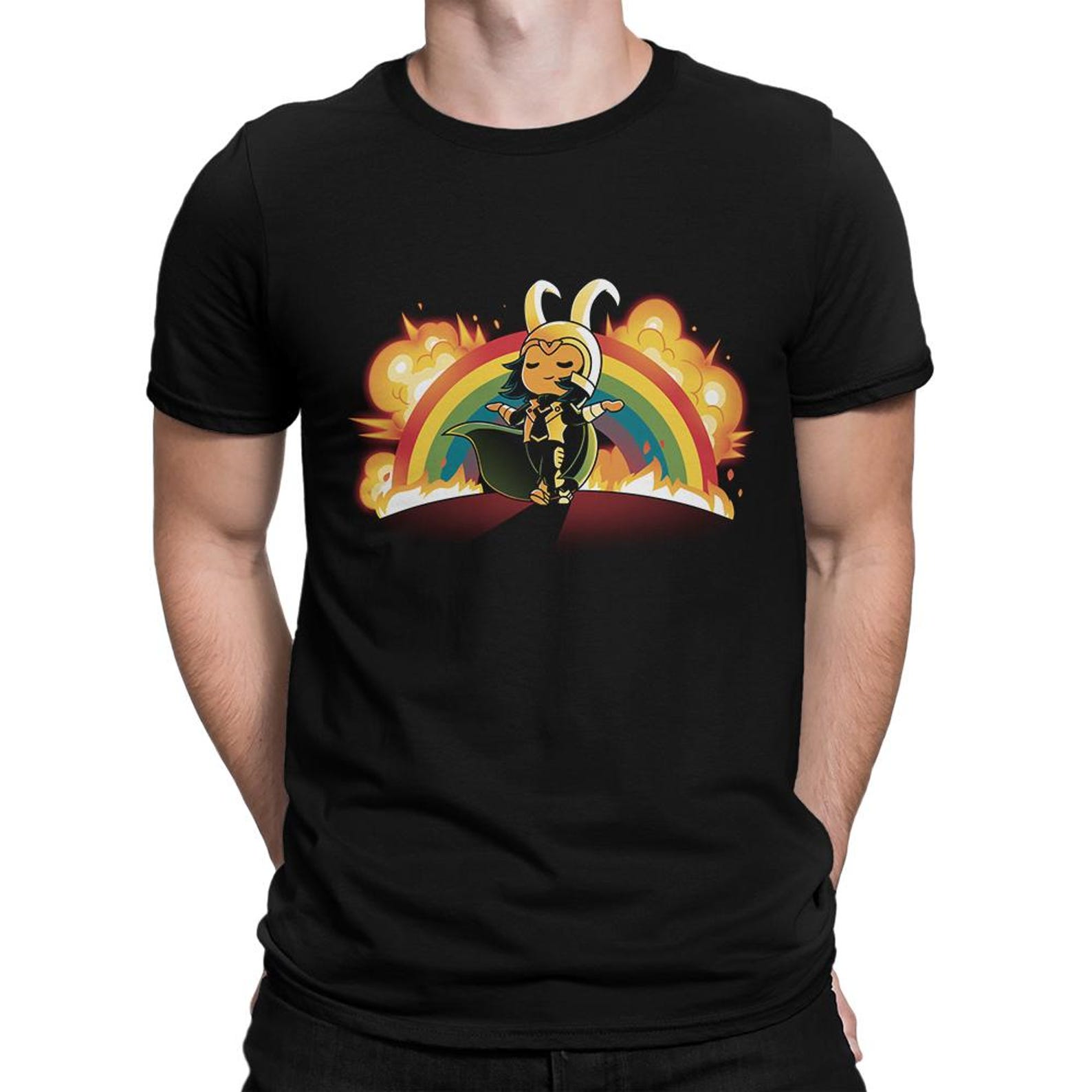 Loki Rainbow T-Shirt, Men s and Women s Sizes S