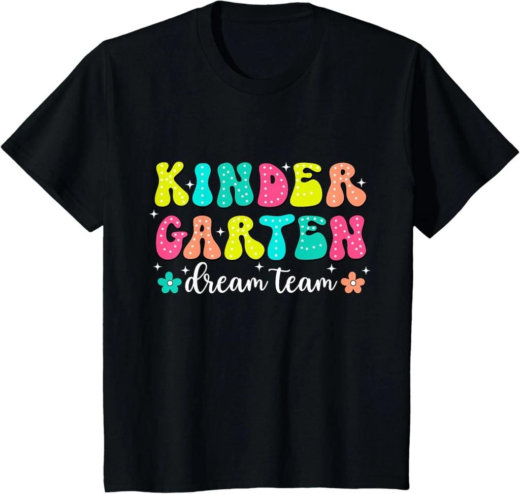 Groovy Kindergarten Dream Team Back To School Teacher Kids T- Shirt