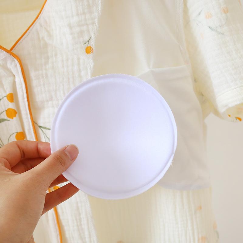 2026 New Women's Spring/Summer Pajama Set 100% Cotton Crepe Short Sleeve Pants with Chest Mat Two Piece Set Large Home Clothes
