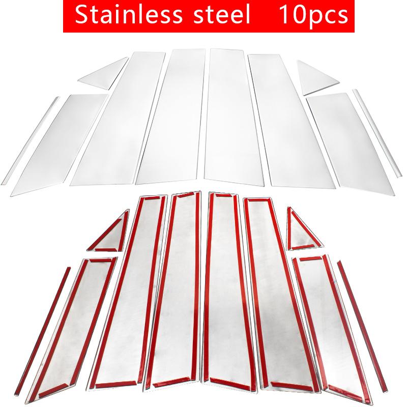 För Nissan Qashqai J11 2014 2015 2016 2017 2018 Rostfritt Stål Bil Dörr Fönster Center Mittpelare B C-stolpe Dekorationslister