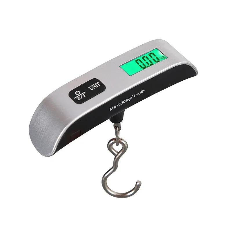 Portable Digital Scale Mini Luggage Weight Scale Electronic Scale Handheld Scale Pocket Scale 110lb/50kg Travel Scale LCD Displa