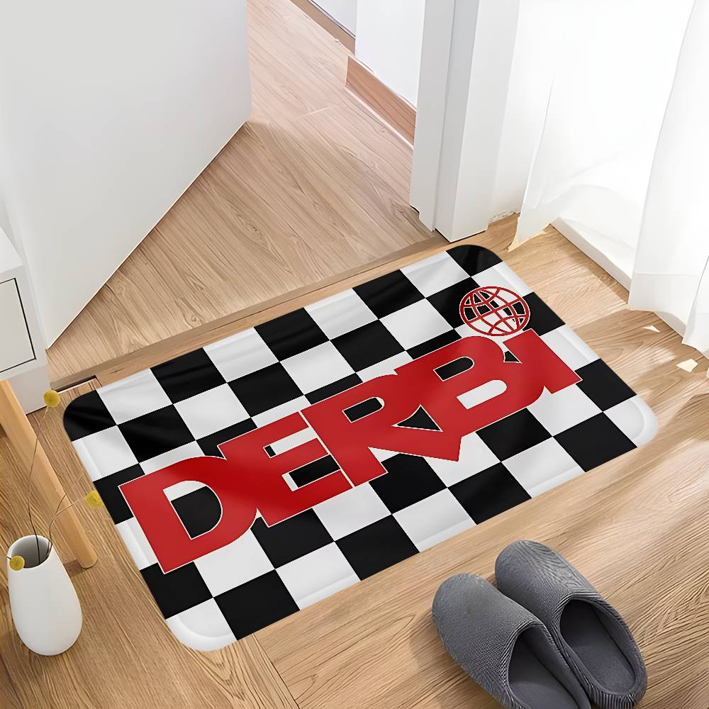 

DERBIS Motorcycle Room Mats Retro Multiple Choice Living Room Kitchen Rug Non-Slip Welcome Rug 40x60cm