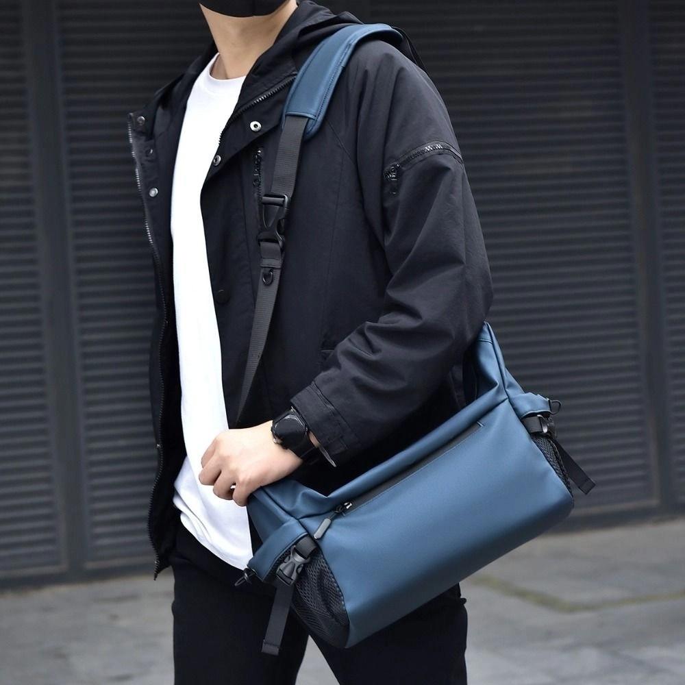 Adjustable Strap Waterproof Chest Bag Korean Casual Mailman Bag Men's Shoulder Bag  Daily