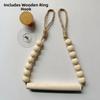 Nordic  Style Wood Tissue Holder Handwoven  Rope Roll  Paper Holder  Towel Display