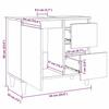 Bathroom Cabinet Black 65x33x60 cm Engineered Wood