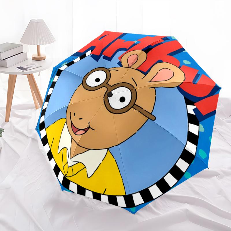 Arthur Fashionable Automatic Opening/Closing Folding Umbrella. Portable and Foldable, Ideal for Gift, Travel, and Daily Use.